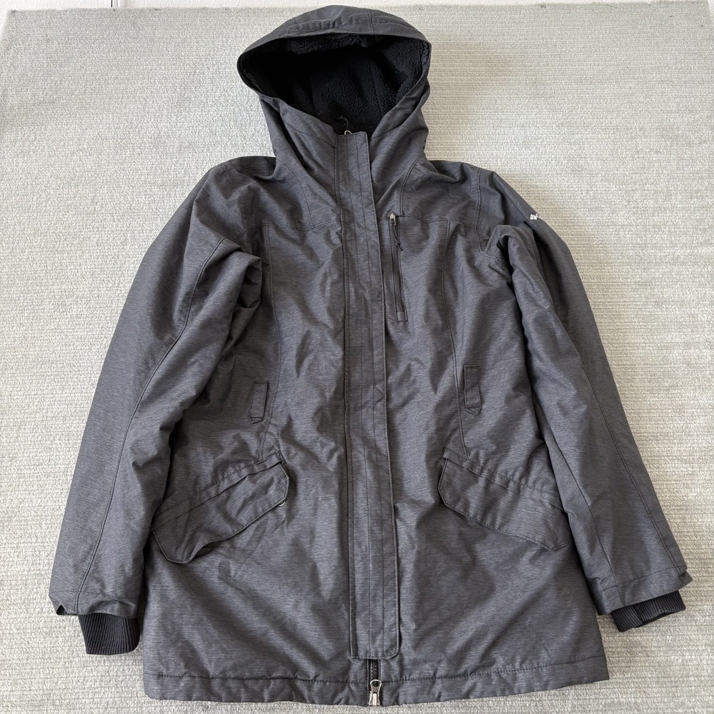 Columbia Suttle Mountain Long Winter Parka Insulated Jacket Coat Fur Women M